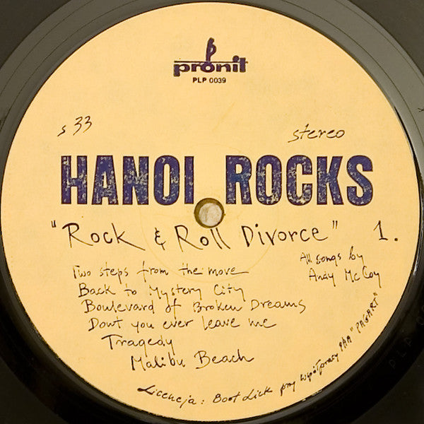 Hanoi Rocks – Rock & Roll Divorce (LP)