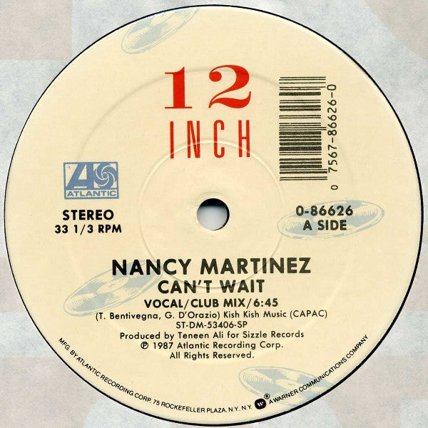 Nancy Martinez – Can't Wait (12'')