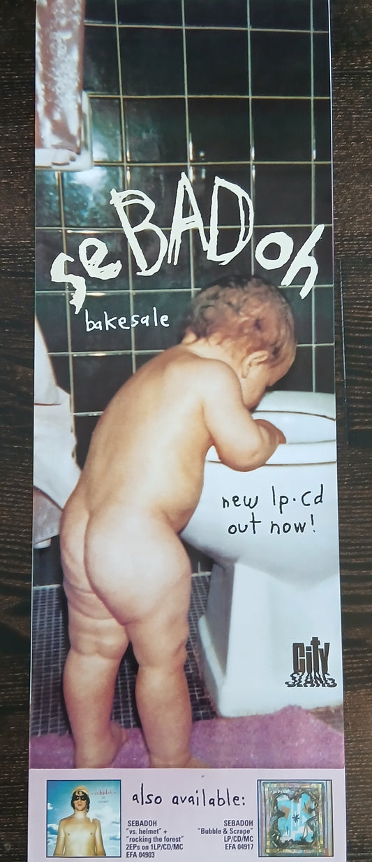 Sebadoh - Rare 'Bakesale' Promotional Banner Poster