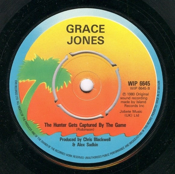 Grace Jones - The Hunter Gets Captured By The Game (7'')