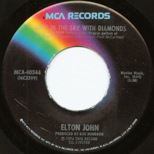 Elton John - Lucy In The Sky With Diamonds (7'')