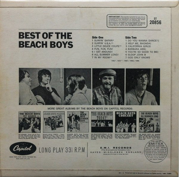The Beach Boys – Best Of The Beach Boys (LP)