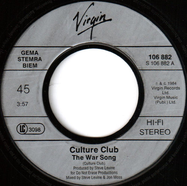 Culture Club - The War Song (7'')