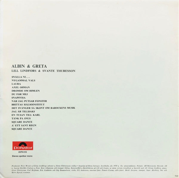 Lill & Svante – Albin & Greta (Gatefold LP)