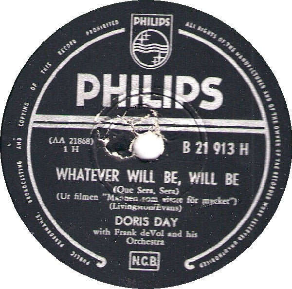 Doris Day – Whatever Will Be, Will Be (Que Sera, Sera) (Shellac 10'')