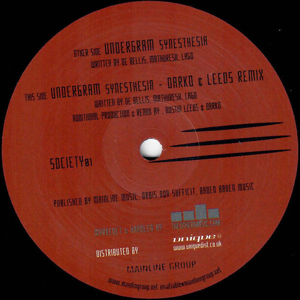 Undergram – Synesthesia (12'')