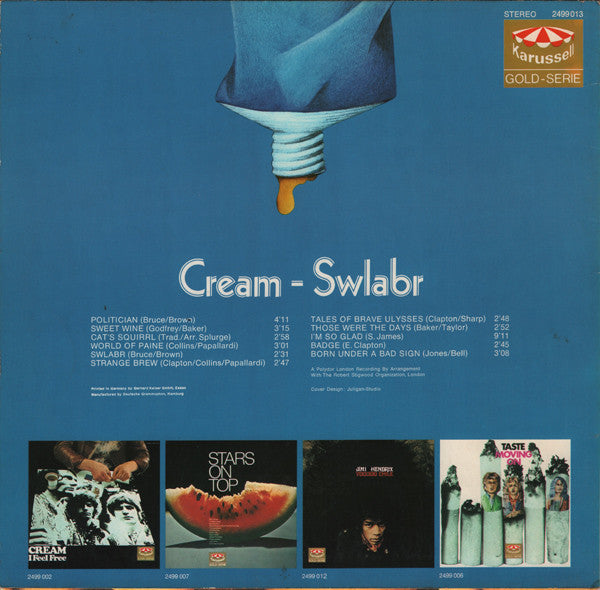 Cream - Swlabr (LP)
