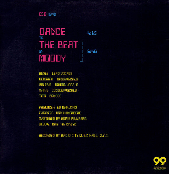 ESG – ESG Says Dance To The Beat Of Moody (12'')