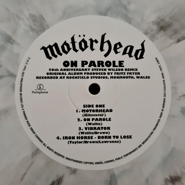 Motörhead – On Parole (Steven Wilson Remix) (Black & White Marbled Vinyl LP)