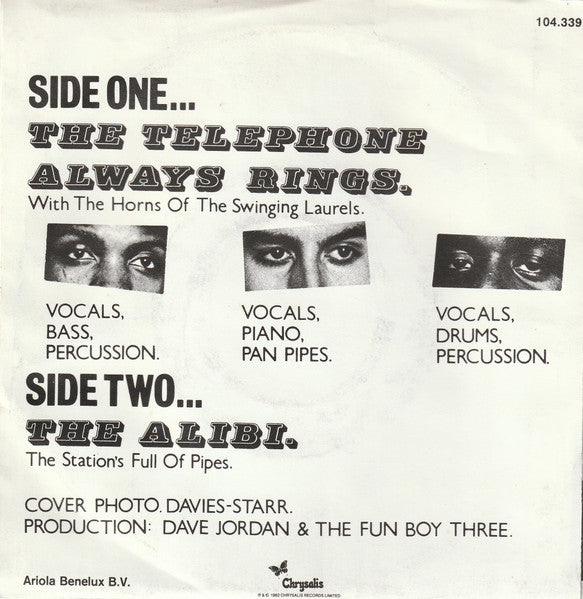 Fun Boy Three – The Telephone Always Rings (7'')