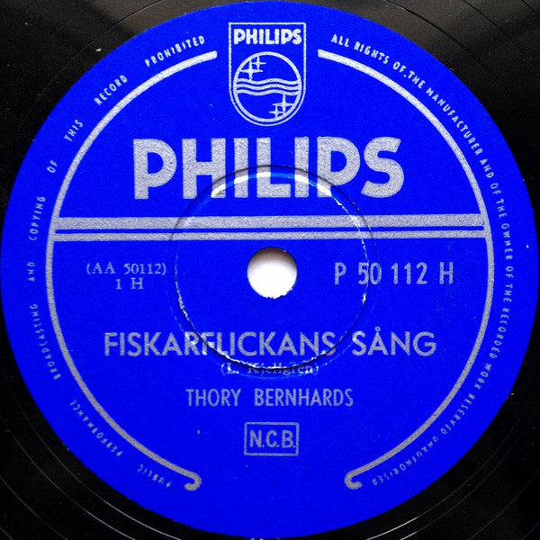Thory Bernhards – Fiskarflickans Sång (Shellac 10'')