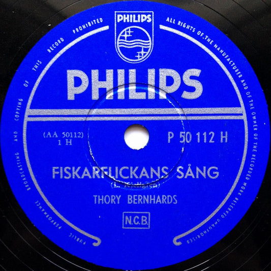 Thory Bernhards – Fiskarflickans Sång (Shellac 10'')
